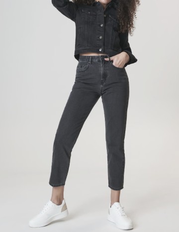 
						Blugi Sinsay, gri inchis