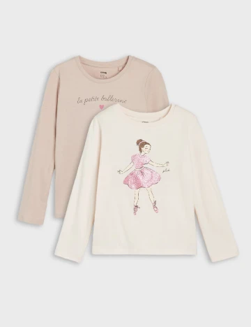 Set bluze 2 bucati Sinsay, crem/bej