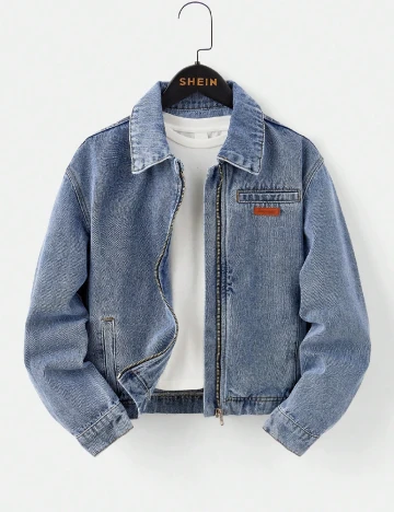 Jacheta Shein Kids, albastru