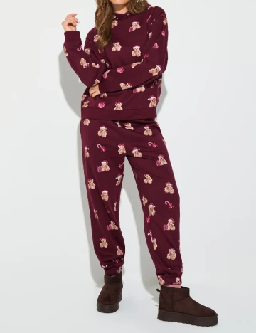 Pantaloni Sinsay, visiniu