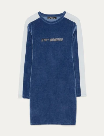 Rochie scurta Bershka, albastru