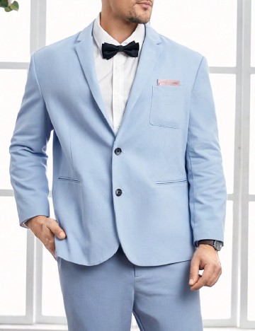 Costum SHEIN Plus Size Men, bleu