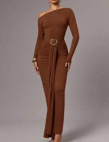 Rochie lunga SHEIN, maro