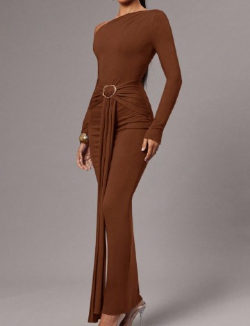 Rochie lunga SHEIN, maro