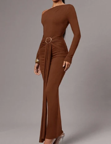 Rochie lunga SHEIN, maro