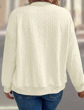 Bluza SHEIN CURVE, ecru