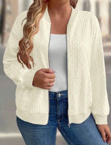 Bluza SHEIN CURVE, ecru