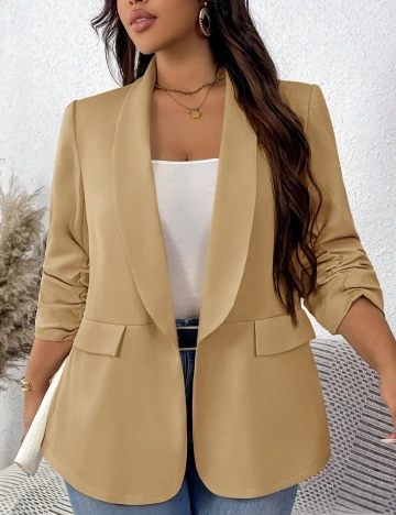 Sacou SHEIN CURVE, maro