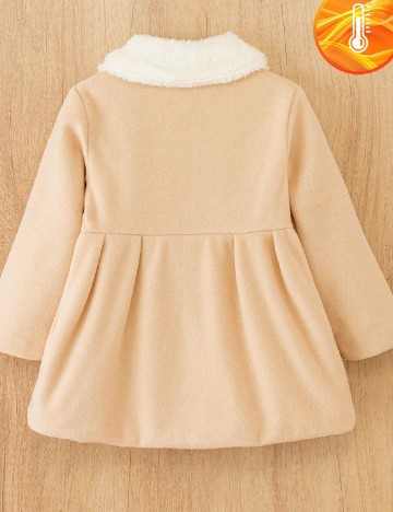 Palton Shein Kids, crem