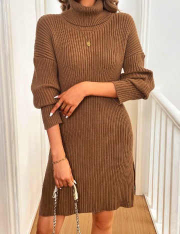 Rochie scurta SHEIN, maro