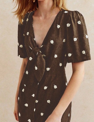 Rochie medie SHEIN, maro