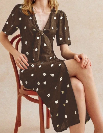 Rochie medie SHEIN, maro