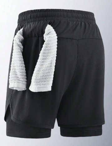 Pantaloni scurti SHEIN, negru
