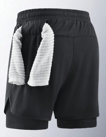 Pantaloni scurti SHEIN, negru