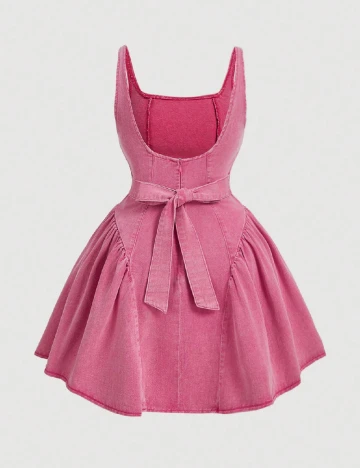 Rochie scurta SHEIN CURVE, roz