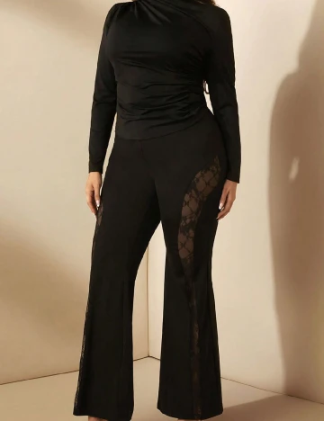 Pantaloni SHEIN CURVE, albastru