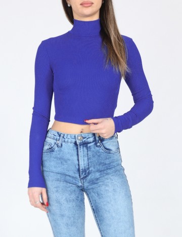 
						Top Bershka, albastru