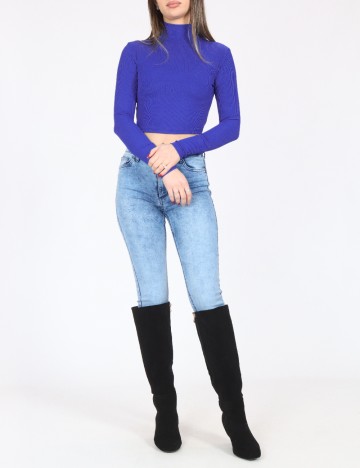 Top Bershka, albastru