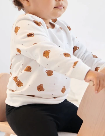 Set bluze 2 bucati Sinsay, maro/alb