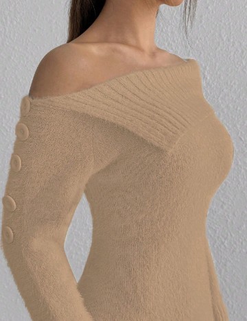 Rochie scurta SHEIN, maro