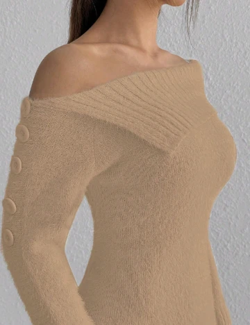 Rochie scurta SHEIN, maro