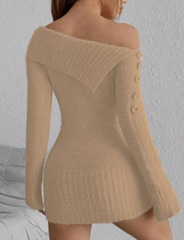 Rochie scurta SHEIN, maro