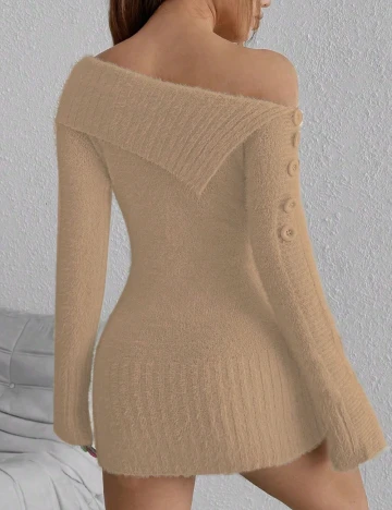 Rochie scurta SHEIN, maro