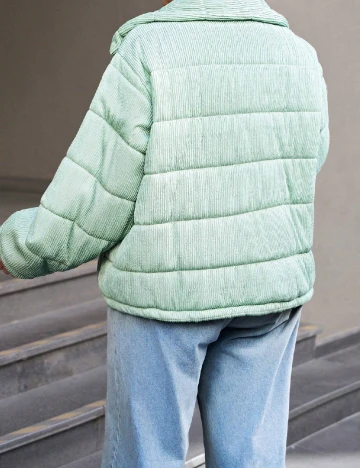 Geaca SHEIN CURVE, verde