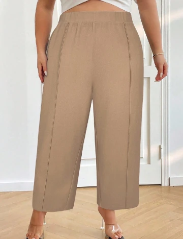 Pantaloni SHEIN CURVE, maro