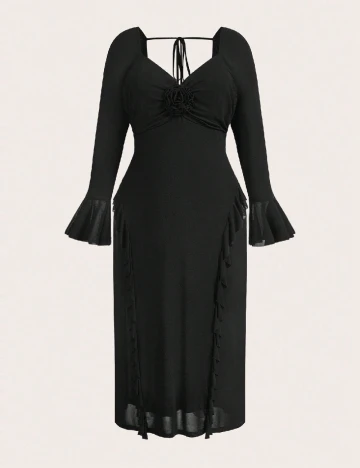 Rochie lunga SHEIN CURVE, negru