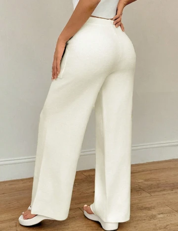 Pantaloni SHEIN, ecru