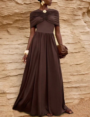 Rochie lunga SHEIN, maro