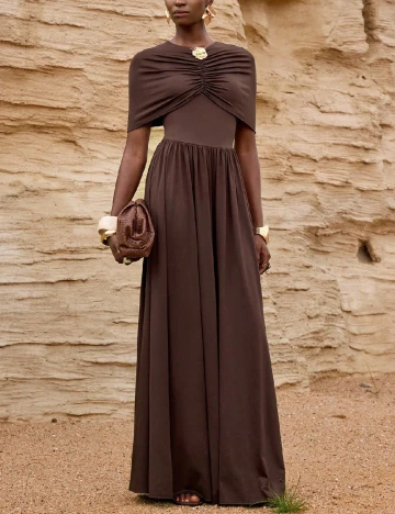 Rochie lunga SHEIN, maro