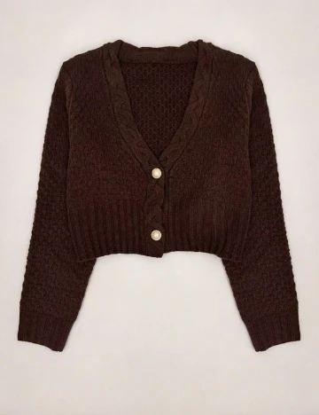 Cardigan SHEIN, maro