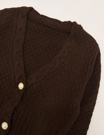 Cardigan SHEIN, maro