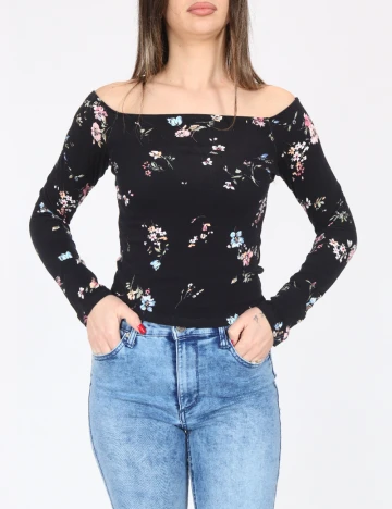 Bluza Bershka, negru