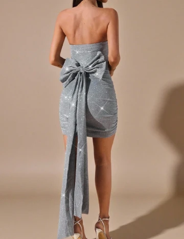 Rochie scurta SHEIN, argintiu