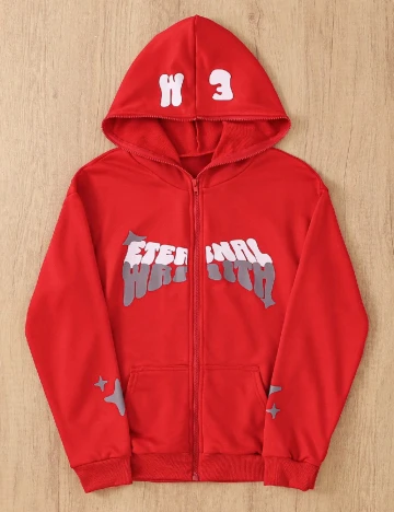 Hanorac Shein Kids, rosu