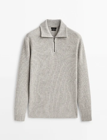 Pulover Massimo Dutti, gri