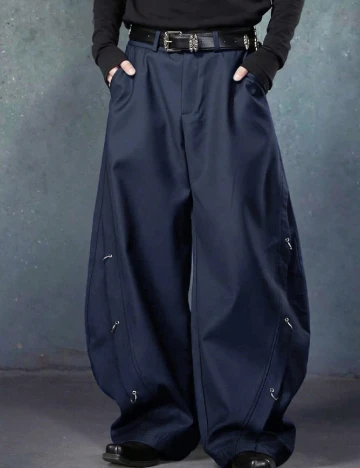 Pantaloni SHEIN, bleumarin