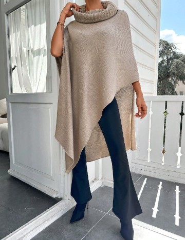 
						Poncho SHEIN, maro deschis