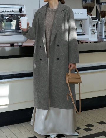 Palton SHEIN CURVE, gri