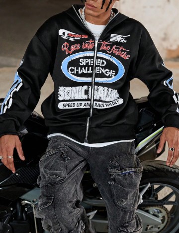 
						Hanorac SHEIN, negru