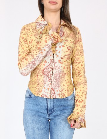 Camasa Bershka, galben