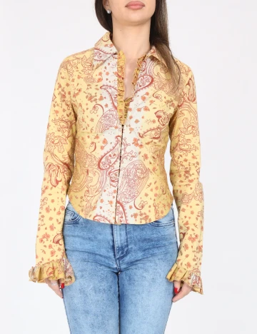 Camasa Bershka, galben