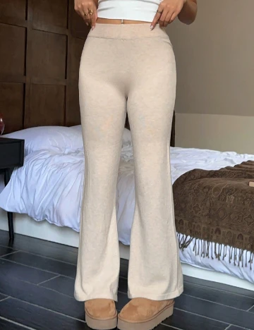 Pantaloni SHEIN, crem