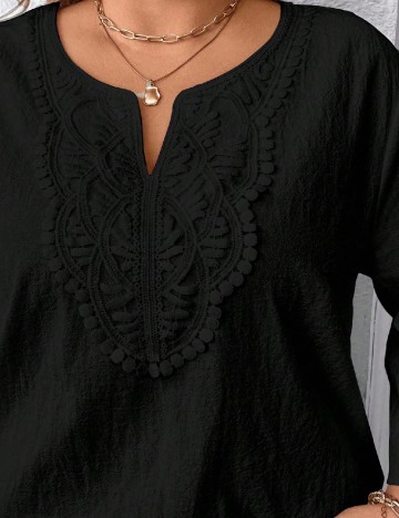 Bluza SHEIN CURVE, negru