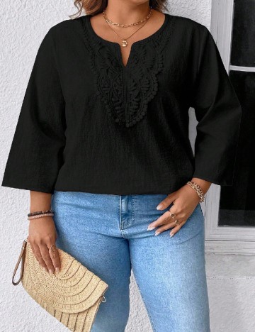 Bluza SHEIN CURVE, negru