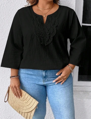 Bluza SHEIN CURVE, negru