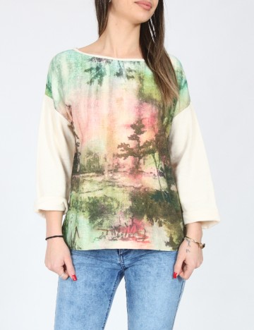 
						Bluza Oversize Zara, mix culori